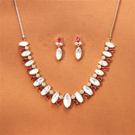 Kundan Classic Necklace Set With Gold Plating