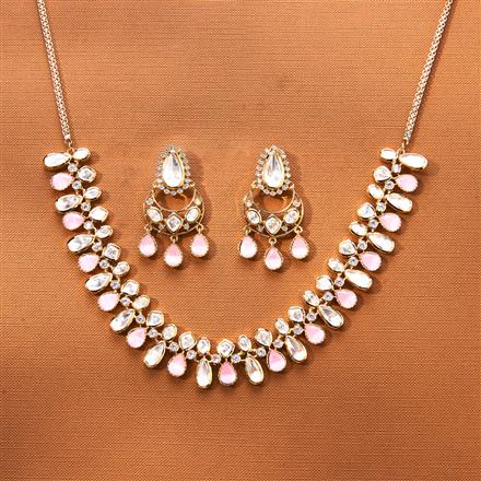 Kundan Classic Necklace Set With Gold Plating