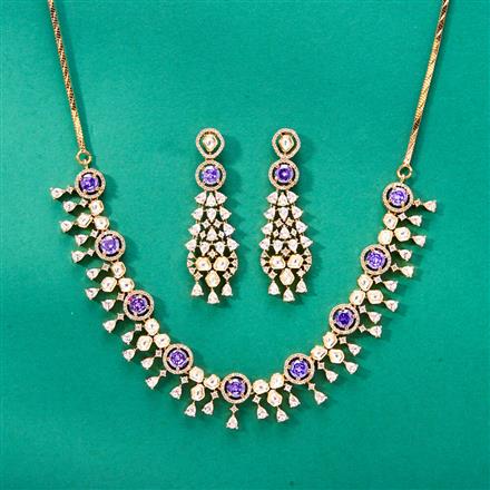Kundan Delicate Necklace With Mehndi Plating