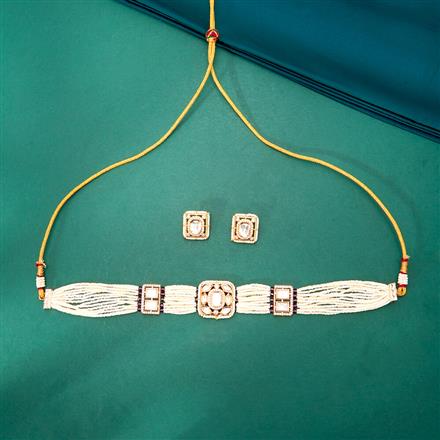 Kundan Choker Necklace With Gold Plating