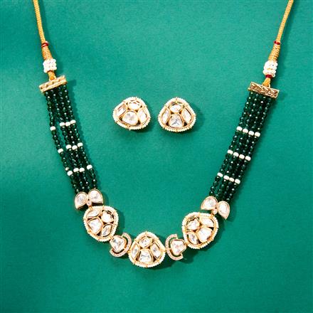 Kundan Choker Necklace Set With Gold Plating