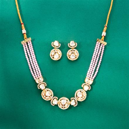 Kundan Classic Necklace Set With Gold Plating