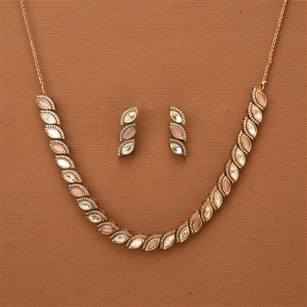 Kundan Classic Necklace With Mehndi Plating