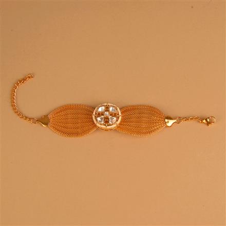 Kundan Classic Bracelet With Gold Plating