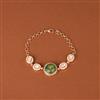 Kundan Classic Bracelet With Gold Plating