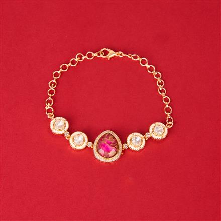 Kundan Classic Bracelet With Gold Plating