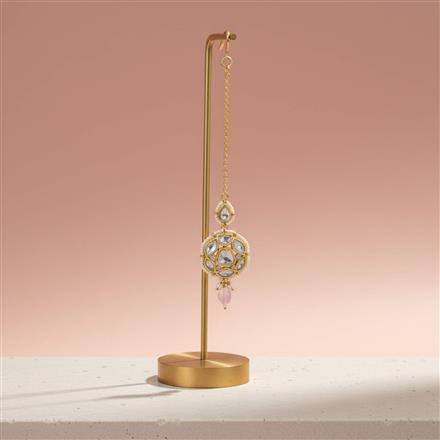Kundan Pearl Tikka With Gold Plating