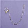 Kundan Pressing Nose Ring With Gold Plating