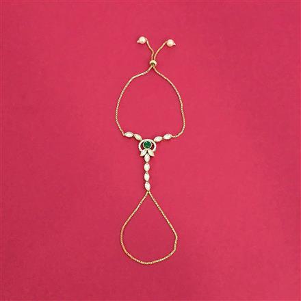 Kundan Moti Hath Pan With Gold Plating