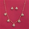Kundan Delicate Pendant Set with Gold Plating