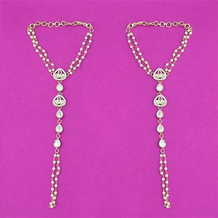 Kundan Classic Hath Pan With Gold Plating