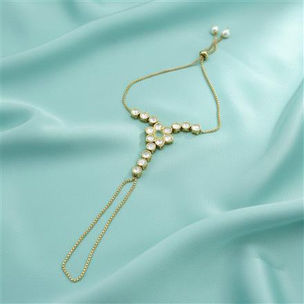 Kundan Classic Hath Pan With Mehndi Plating