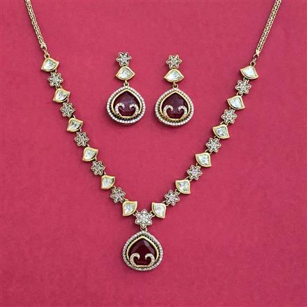 Kundan Classic Necklace With Mehndi Plating