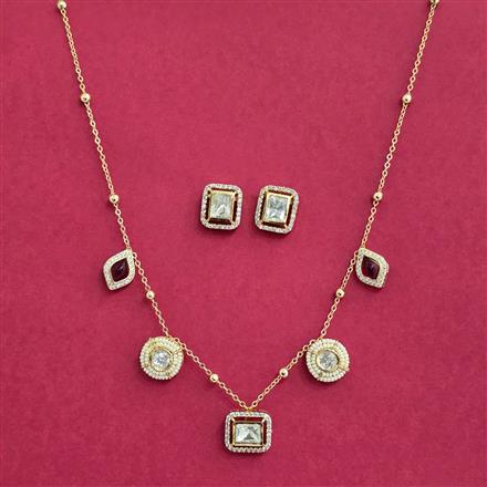 Kundan Delicate Necklace With Gold Plating