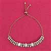 Kundan Adjustable Bracelet With Carat Mehndi Plating