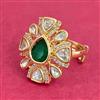 Kundan Adjustable Ring With Gold Plating