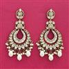 Kundan Moti Earring With Mehndi Plating