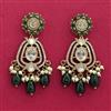 Kundan Moti Earring With Mehndi Plating
