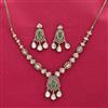 Kundan Classic Necklace Set With Mehndi Plating