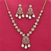 Kundan Classic Necklace Set With Mehndi Plating