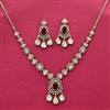 Kundan Classic Necklace Set With Mehndi Plating
