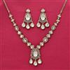 Kundan Classic Necklace Set With Mehndi Plating