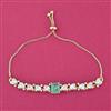 Kundan Adjustable Bracelet With Carat Plating