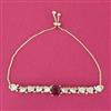 Kundan Adjustable Bracelet With Carat Plating