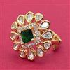 Kundan Adjustable Ring With Carat Plating
