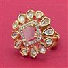 Kundan Adjustable Ring With Carat Plating