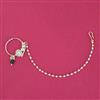Kundan Pressing Nose Ring With Carat Plating