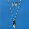 Kundan Moti Pendant Set With Gold Plating