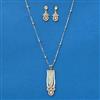 Kundan Moti Pendant Set With Gold Plating