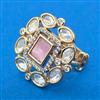 Kundan Adjustable Ring With Gold Plating