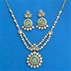 Kundan Classic Necklace Set With Mehndi Plating