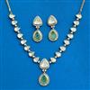Kundan Classic Necklace Set With Mehndi Plating