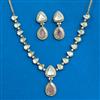 Kundan Classic Necklace Set With Mehndi Plating