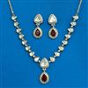 Kundan Classic Necklace Set With Mehndi Plating