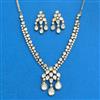 Kundan 2 Line Necklace Set With Carat Mehndi Plating