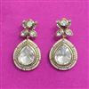 Kundan Moti Earring With Carat Mehndi Plating