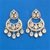 Kundan Classic Earring With Carat Mehndi Plating