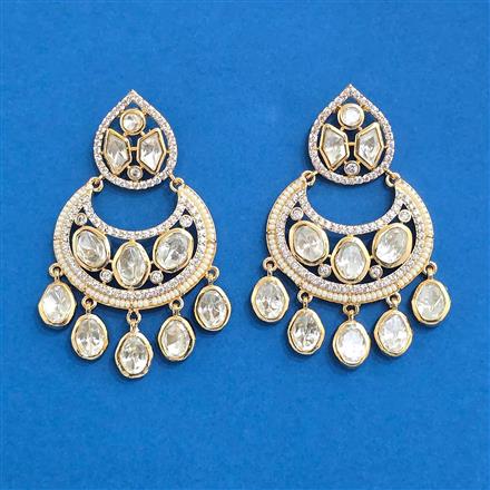 Kundan Classic Earring With Carat Plating