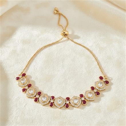 Kundan Classic Bracelet With Gold Plating