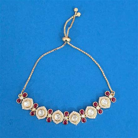 Kundan Classic Bracelet With Gold Plating