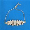 Kundan Adjustable Bracelet With Carat Mehndi Plating
