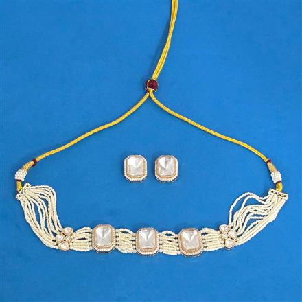 Kundan Classic Necklace Set With Gold Plating