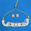 Kundan Moti Necklace Set With Gold Plating