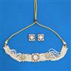 Kundan Moti Necklace Set With Gold Plating