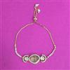Kundan Adjustable Bracelet With Gold Plating