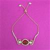 Kundan Adjustable Bracelet With Gold Plating